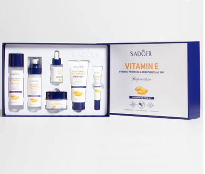 ✨ Set de Lujo Sadoer Vitamina E (6 Piezas) – ¡Tu Escudo Completo contra el Envejecimiento!