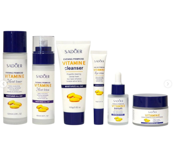 ✨ Set de Lujo Sadoer Vitamina E (6 Piezas) – ¡Tu Escudo Completo contra el Envejecimiento!