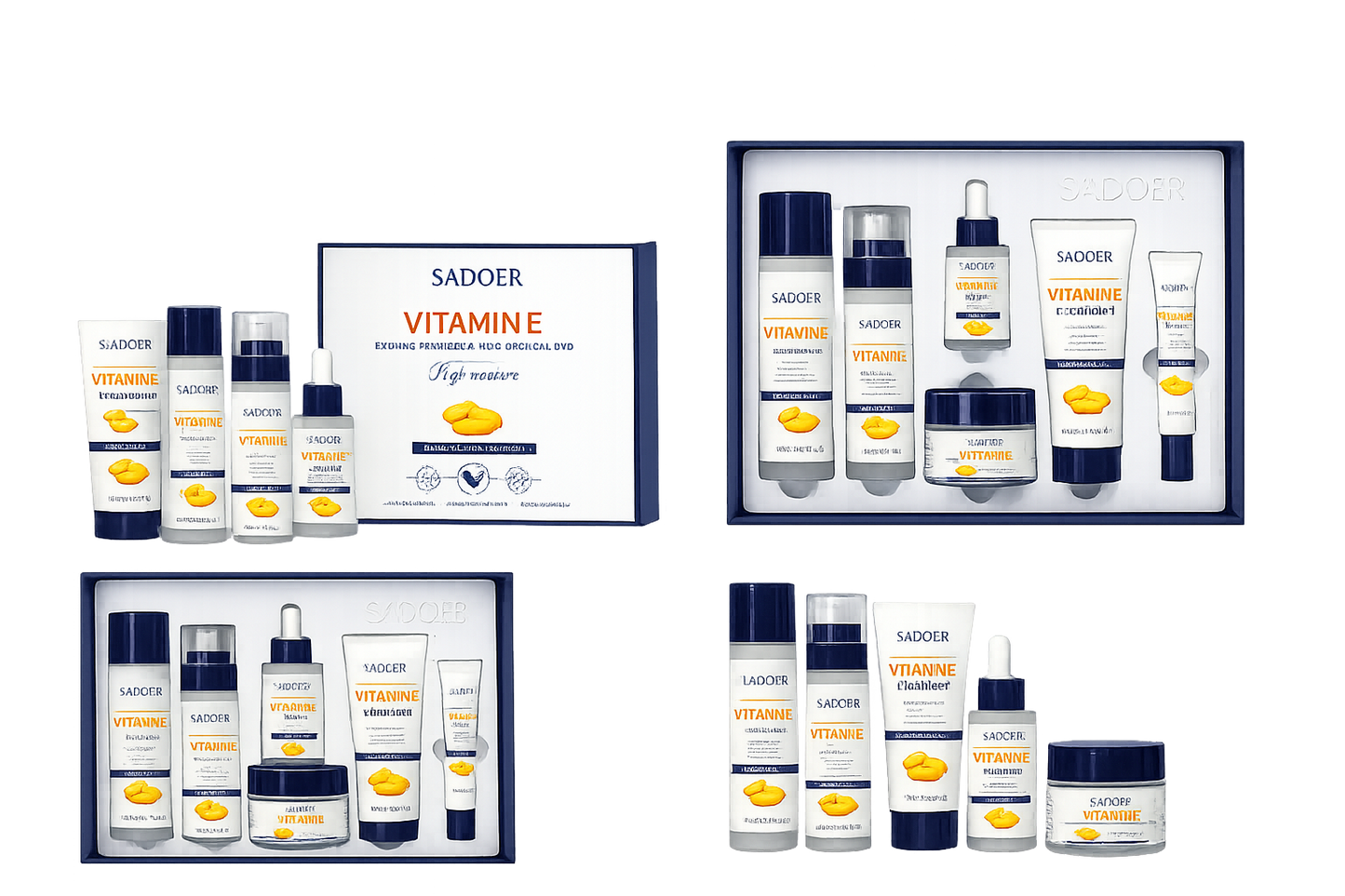 ✨ Set de Lujo Sadoer Vitamina E (6 Piezas) – ¡Tu Escudo Completo contra el Envejecimiento!