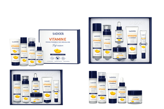 ✨ Set de Lujo Sadoer Vitamina E (6 Piezas) – ¡Tu Escudo Completo contra el Envejecimiento!