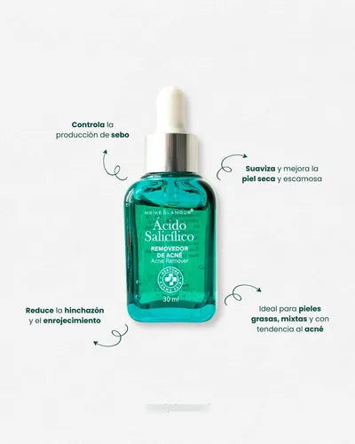 Sérum Ácido Salicílico 30ml – Removedor de Acné y Poros Limpios en Profundidad