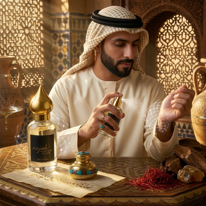 Perfume Najah Árabe con Feromonas 30ml – Fragancia Exótica y Magnética de 12 Horas
