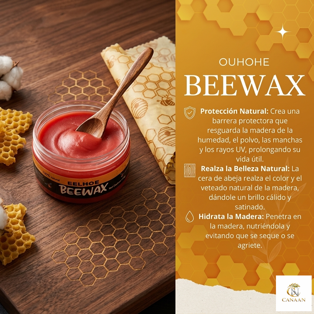 Beewax Natural – ¡Haz que tus Muebles Viejos Brillen como Nuevos al Instante!