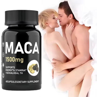 Maca 1500mg 60 Cápsulas — Energía, Vitalidad y Equilibrio Hormonal Natural