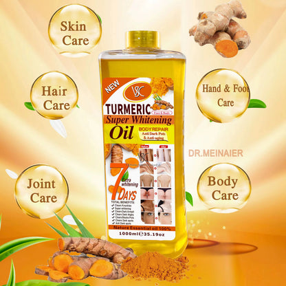 Veet Gold Turmeric Whitening Oil — Aceite Aclarante y Reparador con Cúrcuma Natural