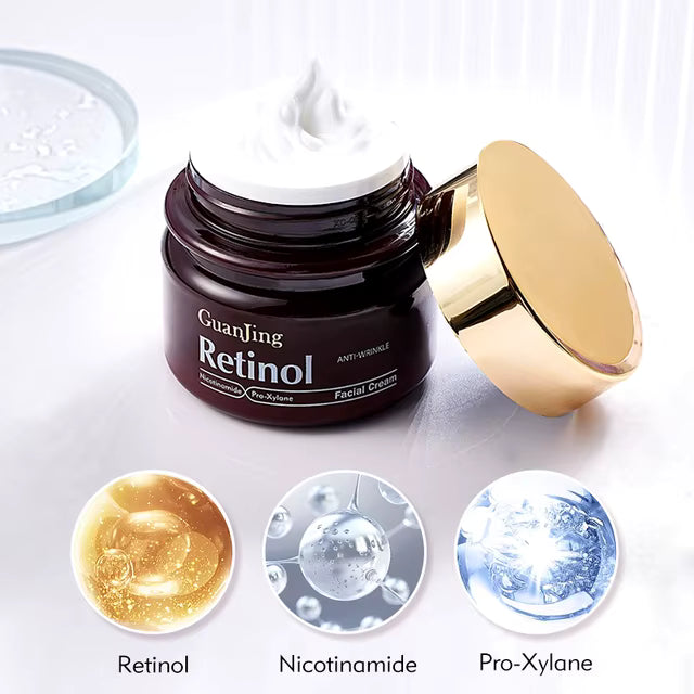 CREMA FACIAL PARA OJOS ANTIEDAD DE RETINOL – ¡Elimina Ojeras, Bolsas y Patas de Gallo al Instante!