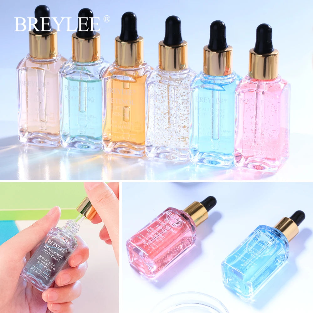 BREYLEE Retinol Face Serum Vitamin C Whitening Essence Hyaluronic Acid Moisturizing  Anti Aging Cream Firming Skin Care 17ml