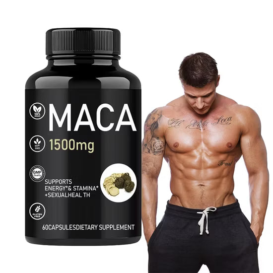 Maca 1500mg 60 Cápsulas — Energía, Vitalidad y Equilibrio Hormonal Natural
