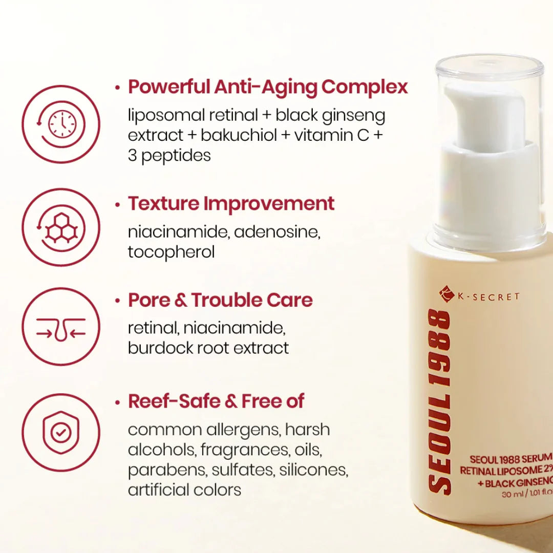 Suero K-Secret Seoul 1988 – Borrador de Arrugas y Manchas