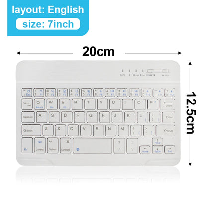Mini Teclado Inalámbrico Bluetooth 5.1 – Recargable y Ultra Portátil (iOS, Android, Windows)