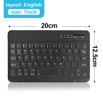 Mini Teclado Inalámbrico Bluetooth 5.1 – Recargable y Ultra Portátil (iOS, Android, Windows)
