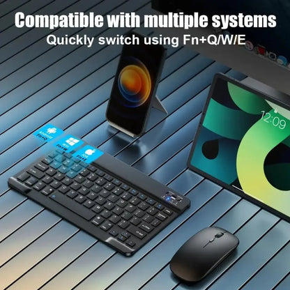 Teclado Bluetooth Universal para iPad y Tablets 7 y 10 Pulgadas Recargable
