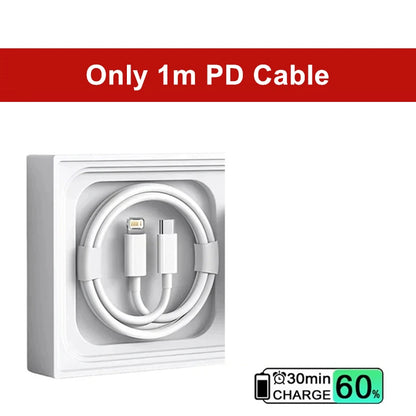 Cargador Rápido 35W Dual USB-C para iPhone – Carga Ultra Rápida (1m / 1.5m / 2m)