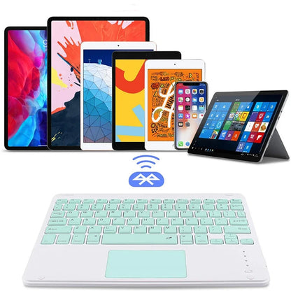 Teclado Bluetooth Español e Inglés 10 Pulgadas Recargable para iPad, Tablet y Laptop