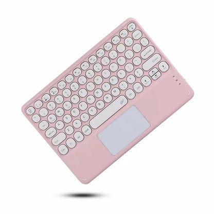 Teclado Bluetooth Español e Inglés 10 Pulgadas Recargable para iPad, Tablet y Laptop