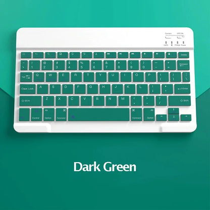 Teclado Bluetooth Español e Inglés 10 Pulgadas Recargable para iPad, Tablet y Laptop
