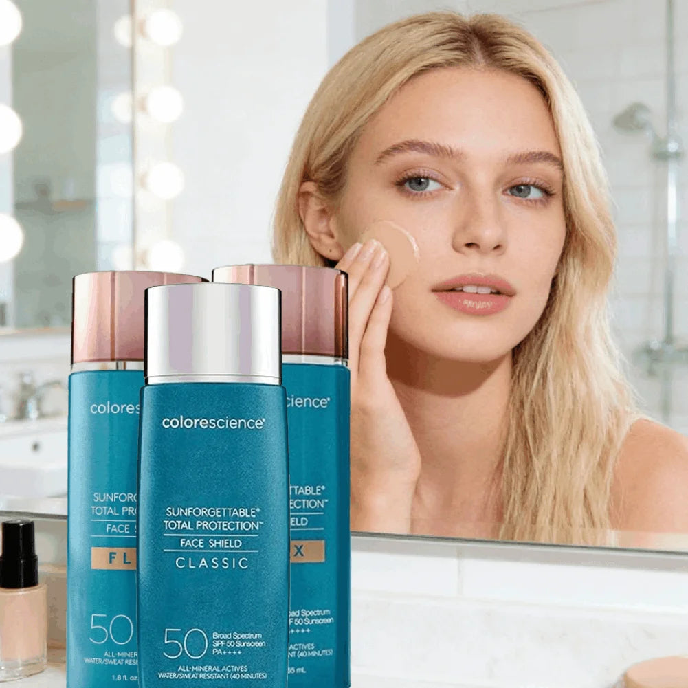 Sunscreen Liquid Foundation 55ml - Against UV Evens Skin Tone, Natural Sun-Kissed Glow, Lightweight & Non-irritating