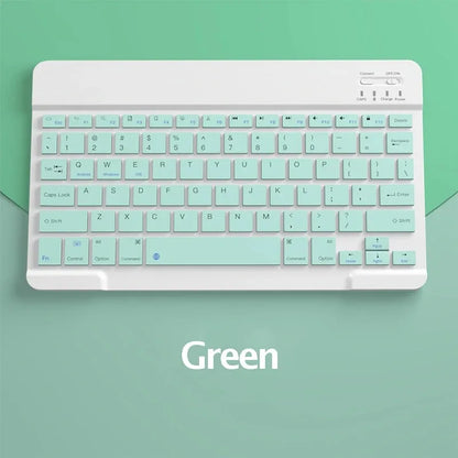 Teclado Bluetooth Español e Inglés 10 Pulgadas Recargable para iPad, Tablet y Laptop