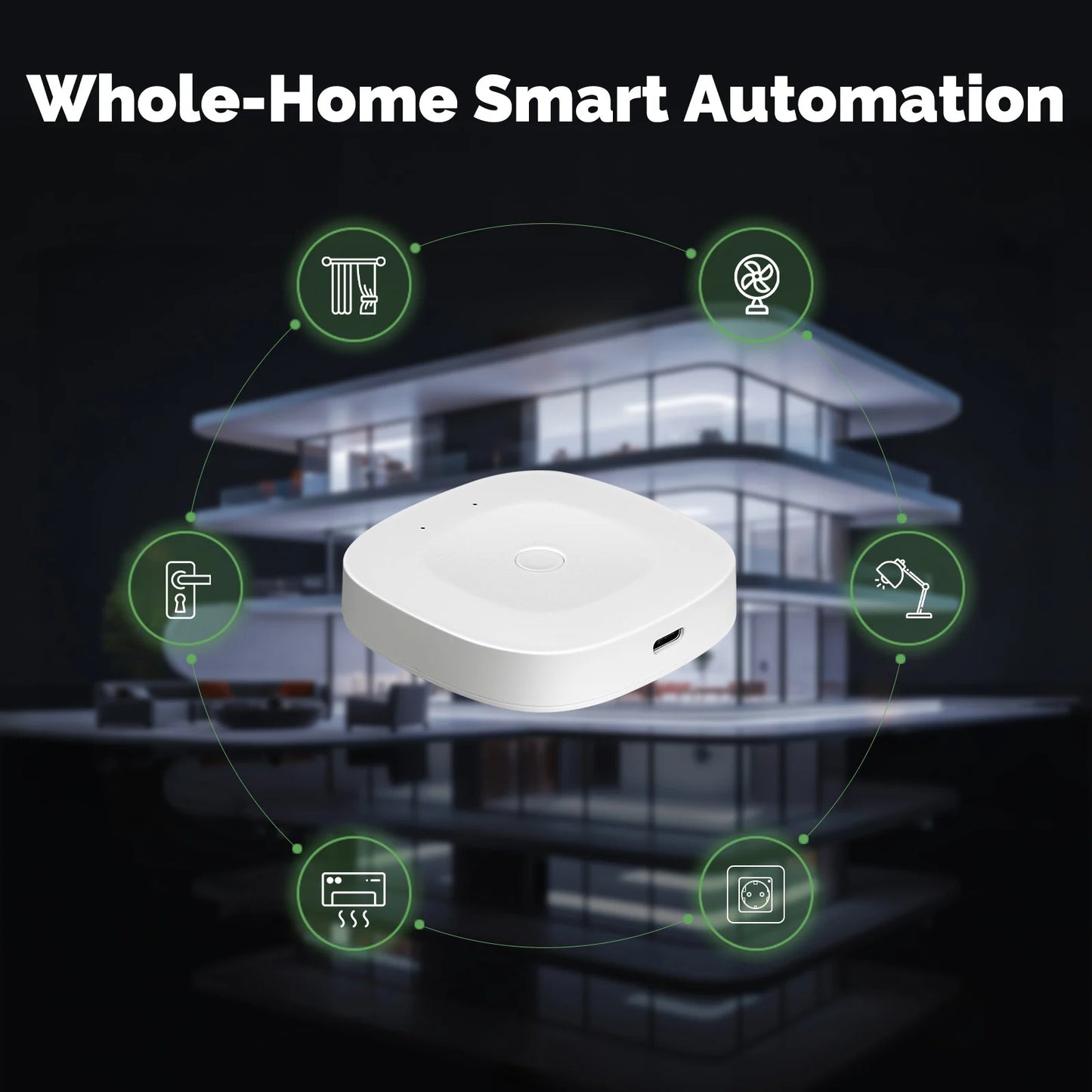 Smart Gateway Hub ZigBee WiFi Compatible con Alexa y Google Home Control por Voz