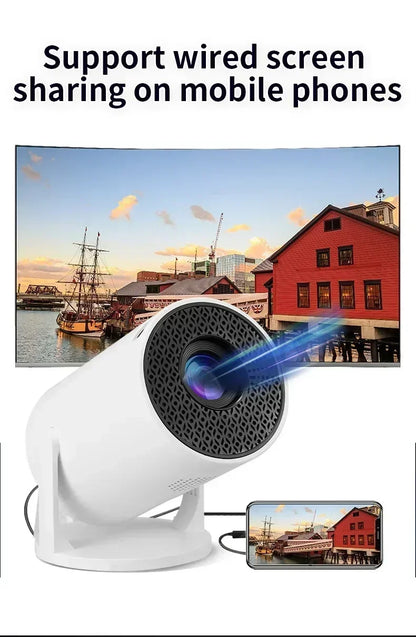 HY300 Portable 4K Projector with Android 11 and WiFi