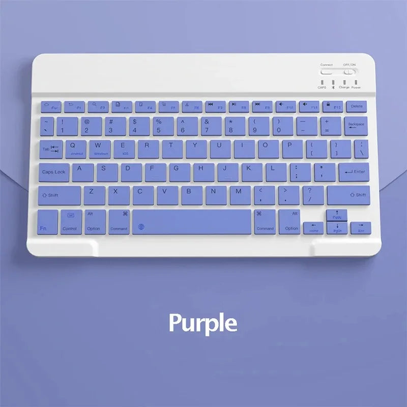 Teclado Bluetooth Español e Inglés 10 Pulgadas Recargable para iPad, Tablet y Laptop