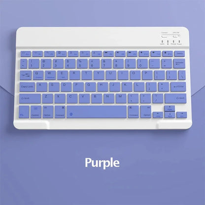 Teclado Bluetooth Español e Inglés 10 Pulgadas Recargable para iPad, Tablet y Laptop
