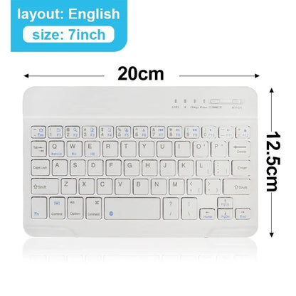 Mini Teclado Inalámbrico Bluetooth 5.1 – Recargable y Ultra Portátil (iOS, Android, Windows)