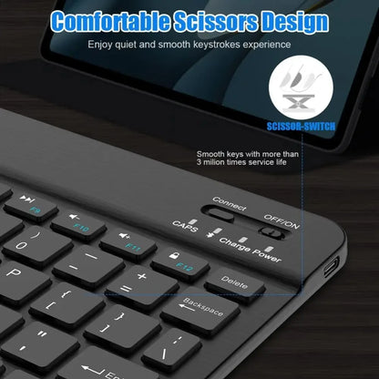 Teclado Bluetooth Universal para iPad y Tablets 7 y 10 Pulgadas Recargable