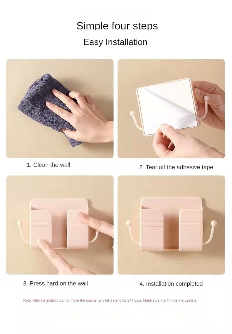 Soporte de Pared para Celular con Gancho de Carga Universal