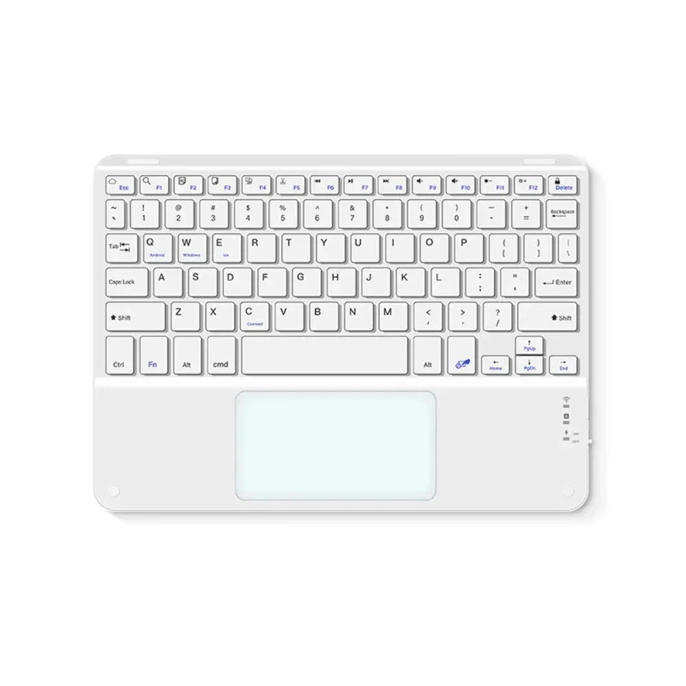 Teclado Bluetooth Español e Inglés 10 Pulgadas Recargable para iPad, Tablet y Laptop