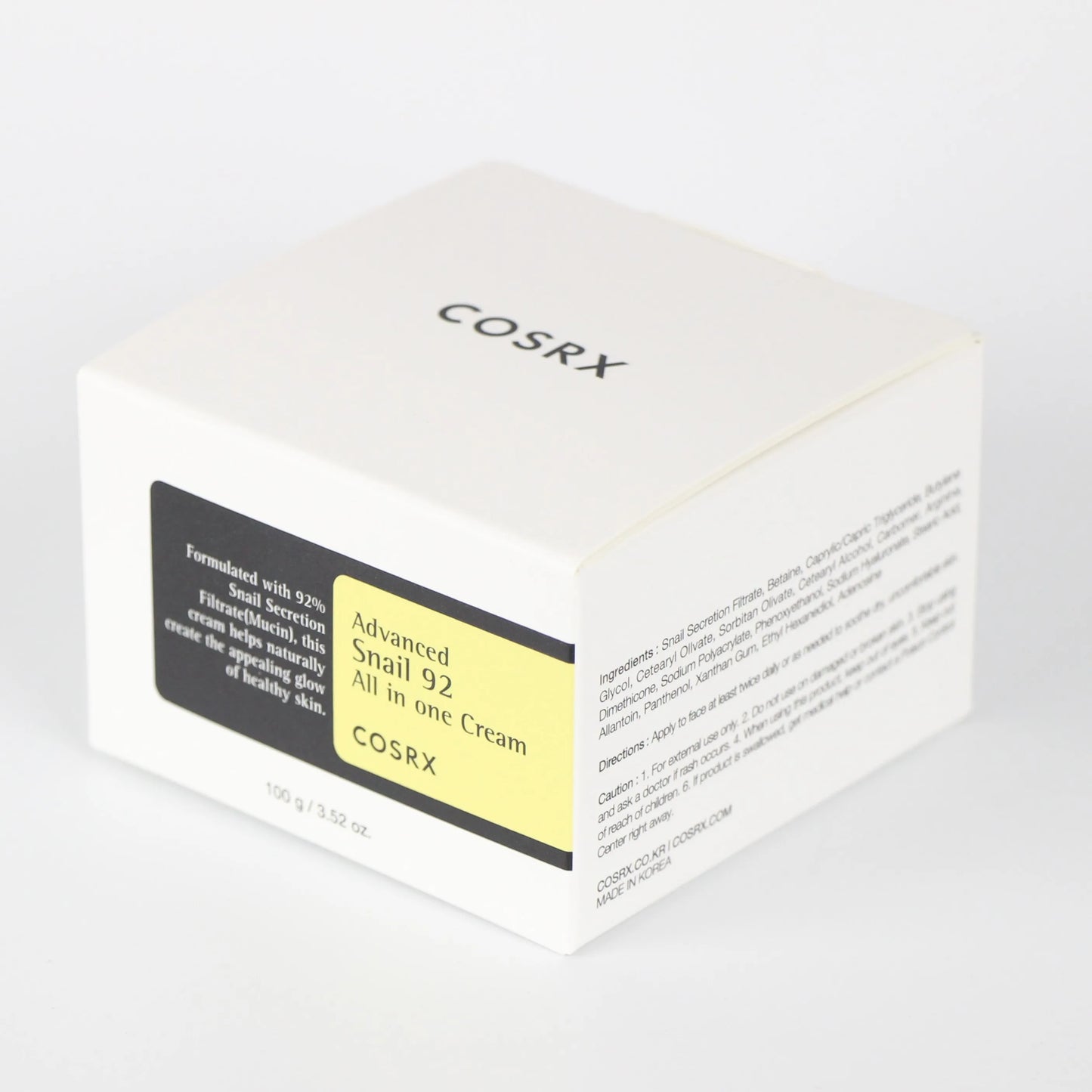 🐌 COSRX Snail Mucin 92% Moisturizer (Advanced Snail 92 All-In-One Cream)