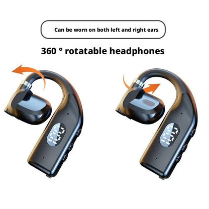 Bluetooth 5.4 Headset with LED Display and Long Battery Life