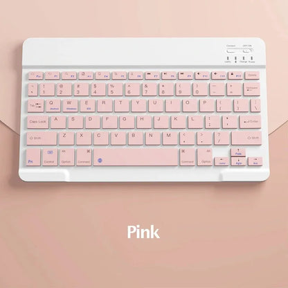 Teclado Bluetooth Español e Inglés 10 Pulgadas Recargable para iPad, Tablet y Laptop