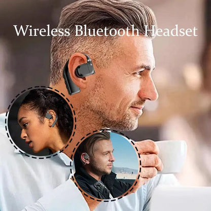 Bluetooth 5.4 Headset with LED Display and Long Battery Life