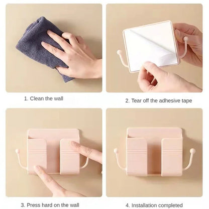 Soporte de Pared para Celular con Gancho de Carga Universal