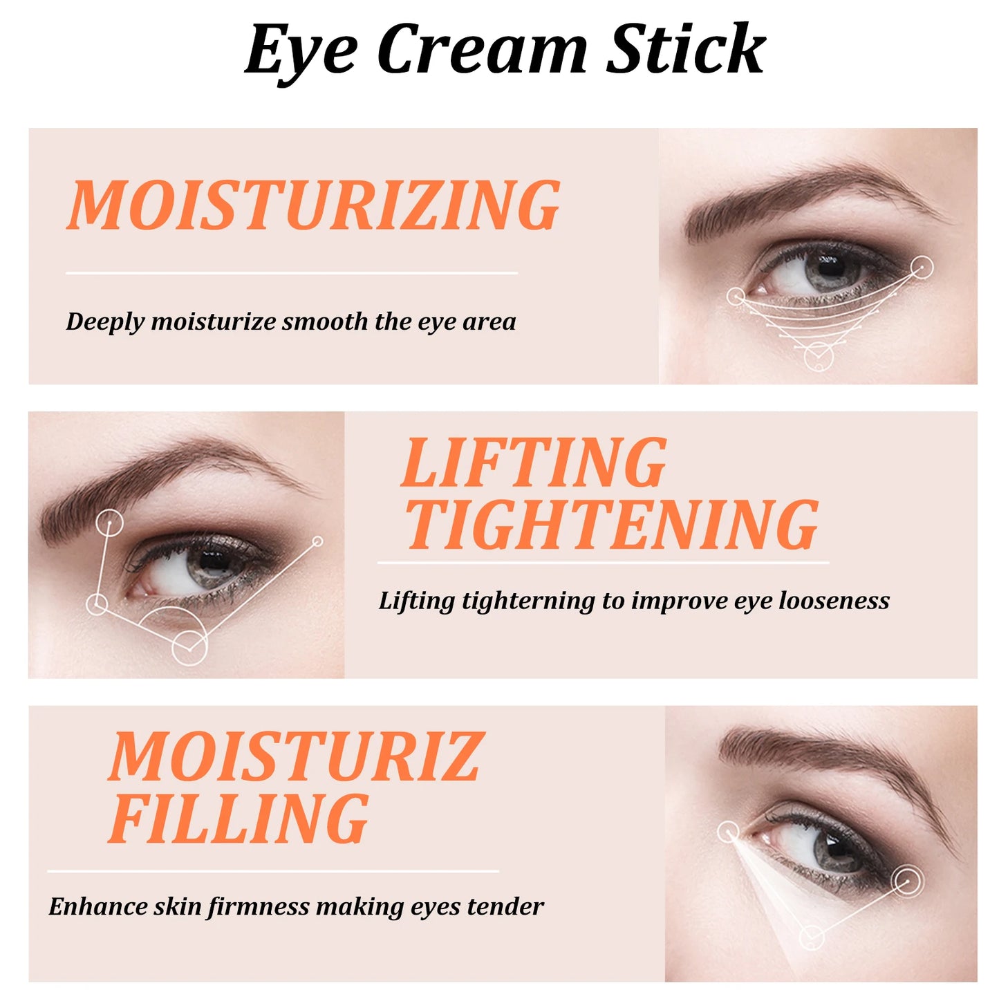 Crema para Ojos en Barra con Baba de Caracol y Colágeno – Reafirma, Hidrata y Atenúa Líneas de Expresión