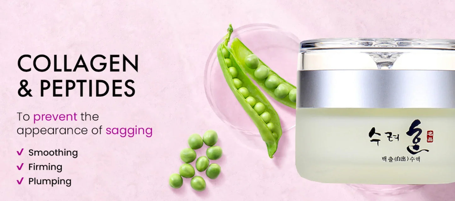Collagen Facial Cream 50g – Nourishes and Plumps the Skin | Light and Fresh Texture | Day and Night Moisturizer Inspired by Korean Cosmetics