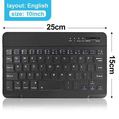Teclado Bluetooth Inalámbrico Mini Recargable 7 y 10 Pulgadas para Tablet, iPad y Celular