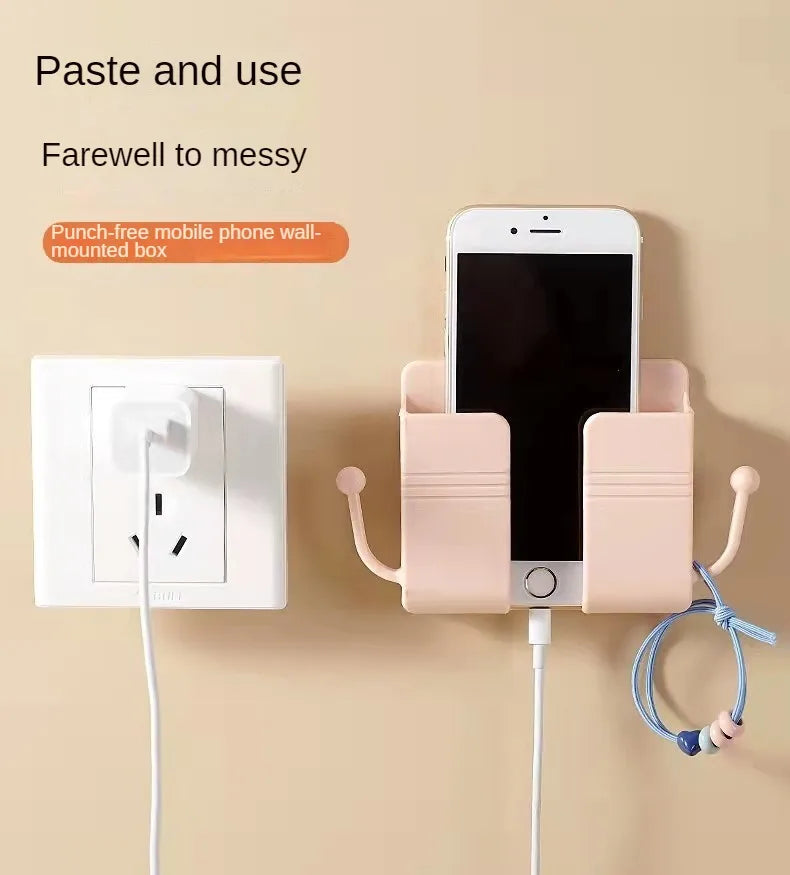 Soporte de Pared para Celular con Gancho de Carga Universal