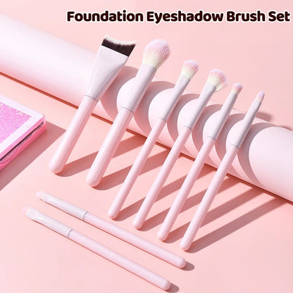 1/8Pcs Makeup Brushes Set Eye Shadow Foundation Cosmetic Brush Eyeshadow Blush Beauty Soft Hair Make Up Tools With/Without Bag