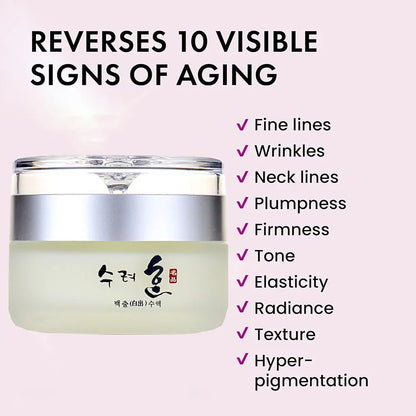 Collagen Facial Cream 50g – Nourishes and Plumps the Skin | Light and Fresh Texture | Day and Night Moisturizer Inspired by Korean Cosmetics