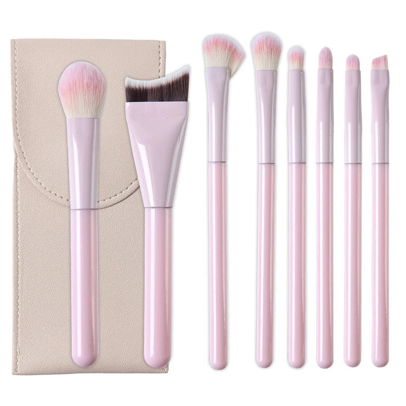 1/8Pcs Makeup Brushes Set Eye Shadow Foundation Cosmetic Brush Eyeshadow Blush Beauty Soft Hair Make Up Tools With/Without Bag