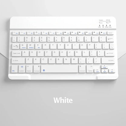 Teclado Bluetooth Español e Inglés 10 Pulgadas Recargable para iPad, Tablet y Laptop