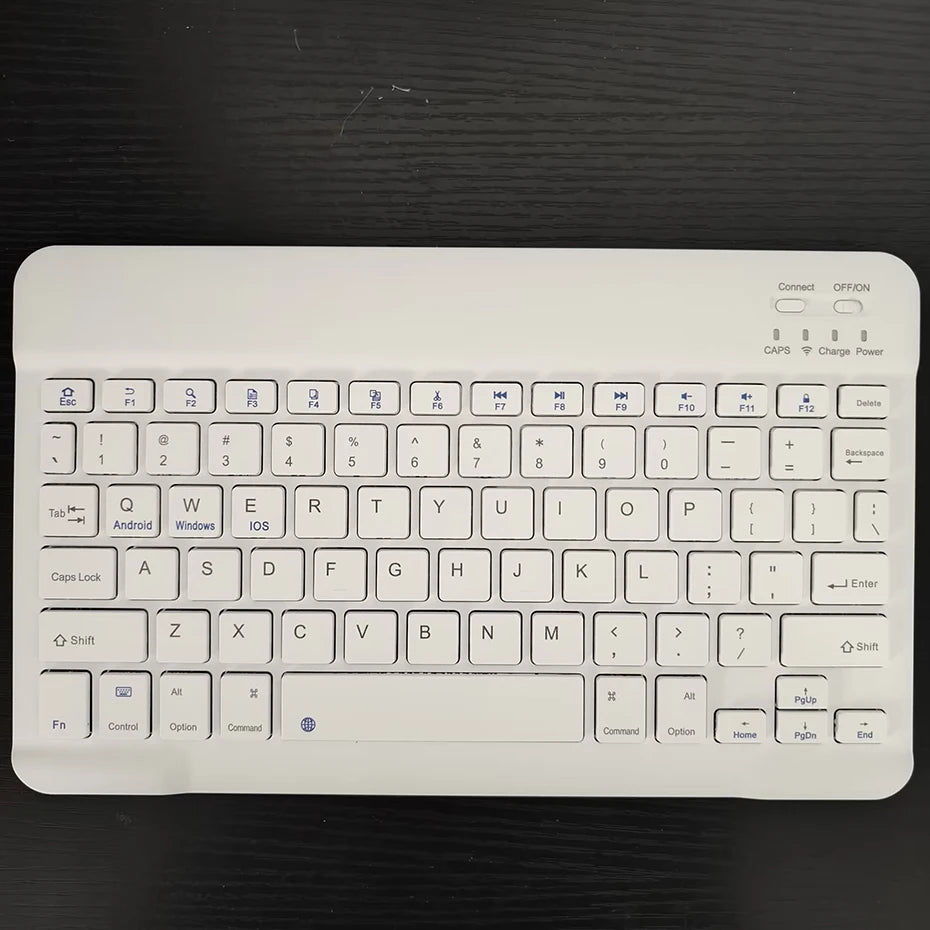 Teclado Bluetooth Español e Inglés 10 Pulgadas Recargable para iPad, Tablet y Laptop
