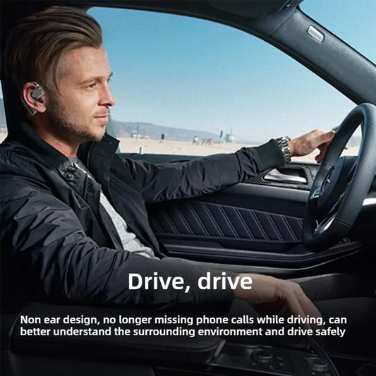 Bluetooth 5.4 Headset with LED Display and Long Battery Life