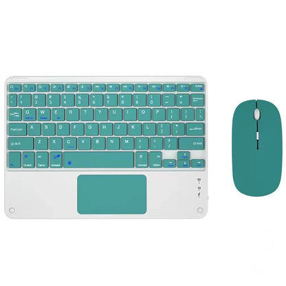 Teclado Bluetooth Español e Inglés 10 Pulgadas Recargable para iPad, Tablet y Laptop