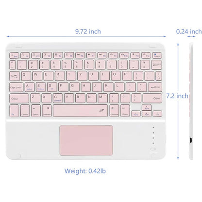Teclado Bluetooth Español e Inglés 10 Pulgadas Recargable para iPad, Tablet y Laptop