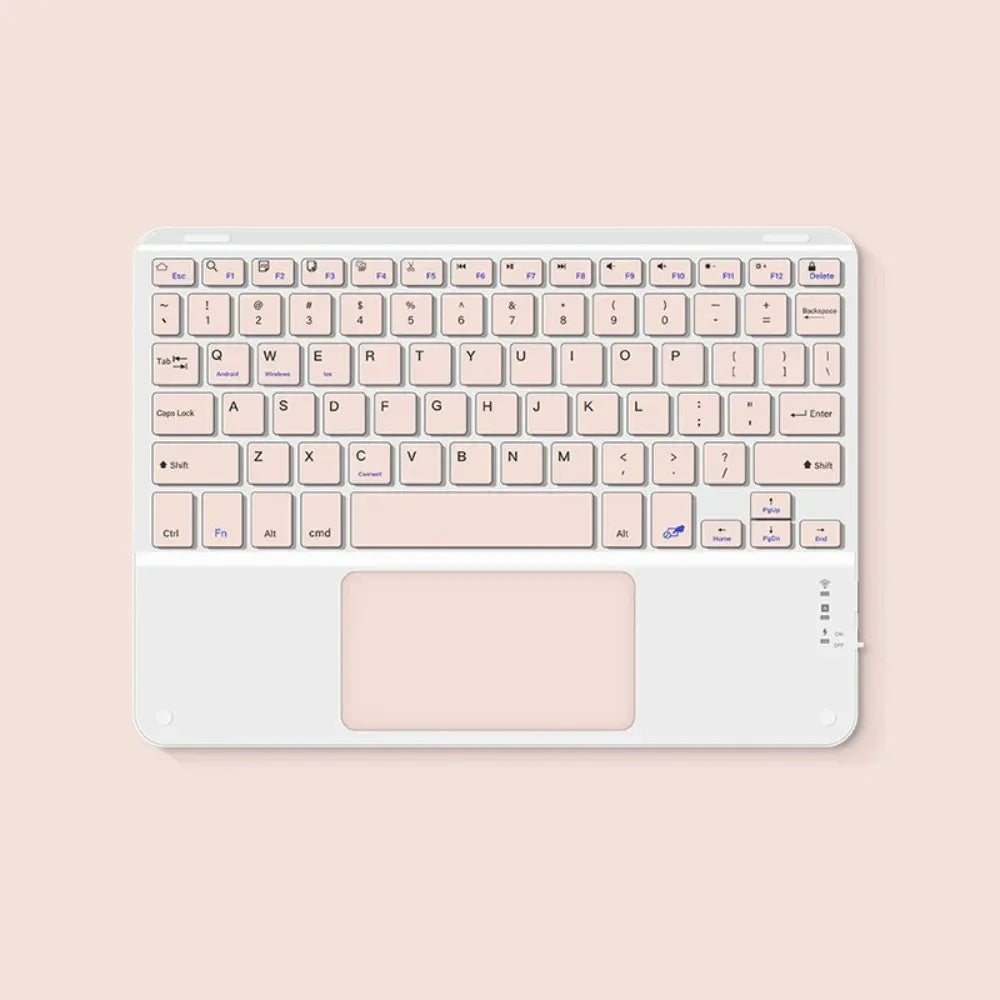 Teclado Bluetooth Español e Inglés 10 Pulgadas Recargable para iPad, Tablet y Laptop