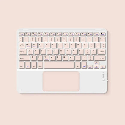 Teclado Bluetooth Español e Inglés 10 Pulgadas Recargable para iPad, Tablet y Laptop