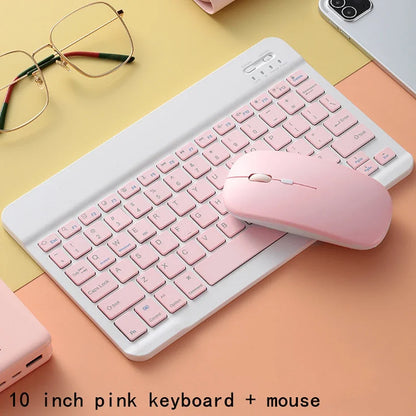 Teclado Bluetooth Español e Inglés 10 Pulgadas Recargable para iPad, Tablet y Laptop